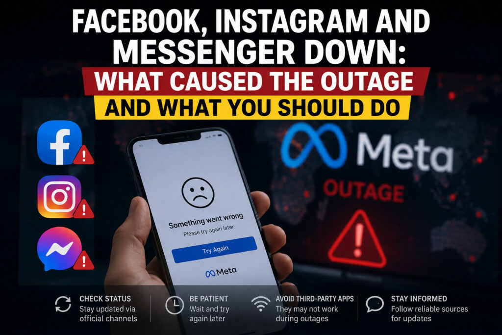 Facebook, Instagram and Messenger Down: What Caused the Outage and What You Should Do