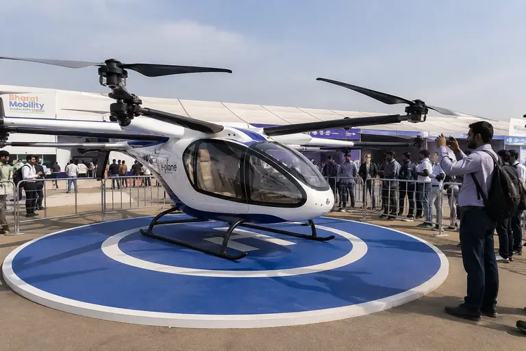 Tittle:India’s First Flying Taxi Is Here — But It Won’t Be Picking Up Office Commuters Yet
